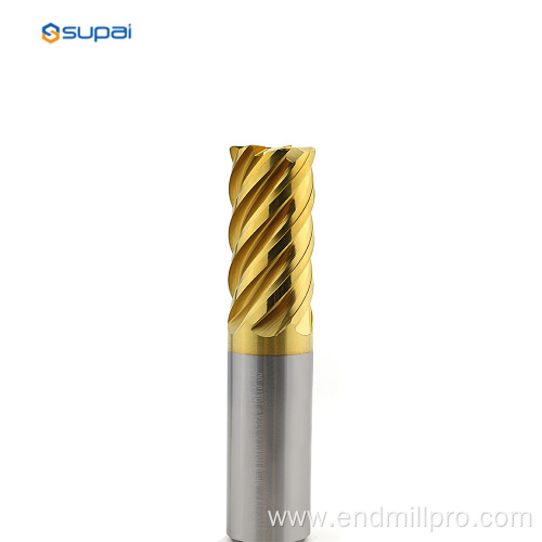 Carbide End Mill Unequal Pitch With Variable Helix